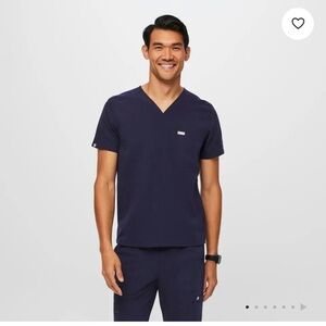 FIGS Technical Collection Navy Blue 3 Pocket Scrub Top size XL